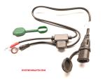 Ladekabel Ösenkabel M6 / M8 mit Kappe, SAE Anschluss, 15 A Sicherung, Länge 50 cm